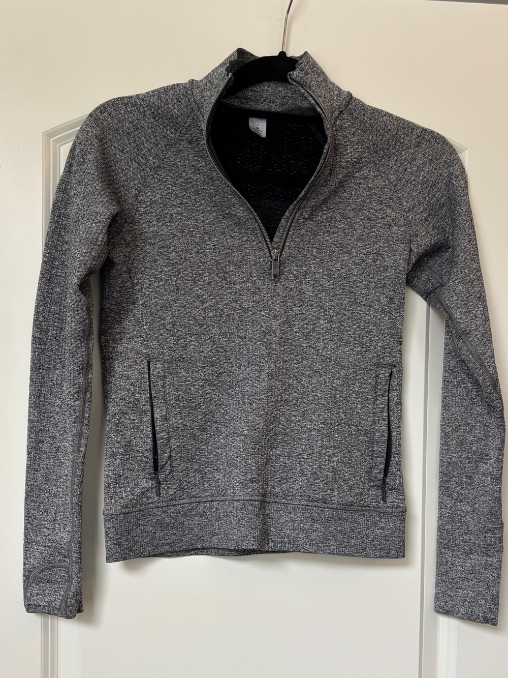 lululemon Heathered Gray Half-Zip Jacket
